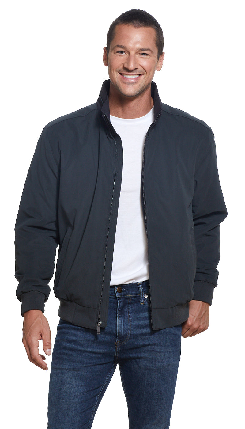 MICROFIBER FLEECE LINED BOMBER JACKET