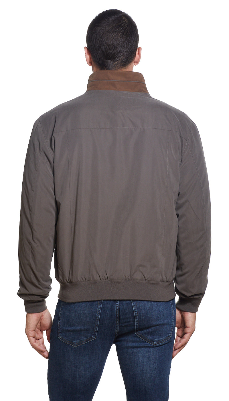 Weatherproof microfiber outlet jacket