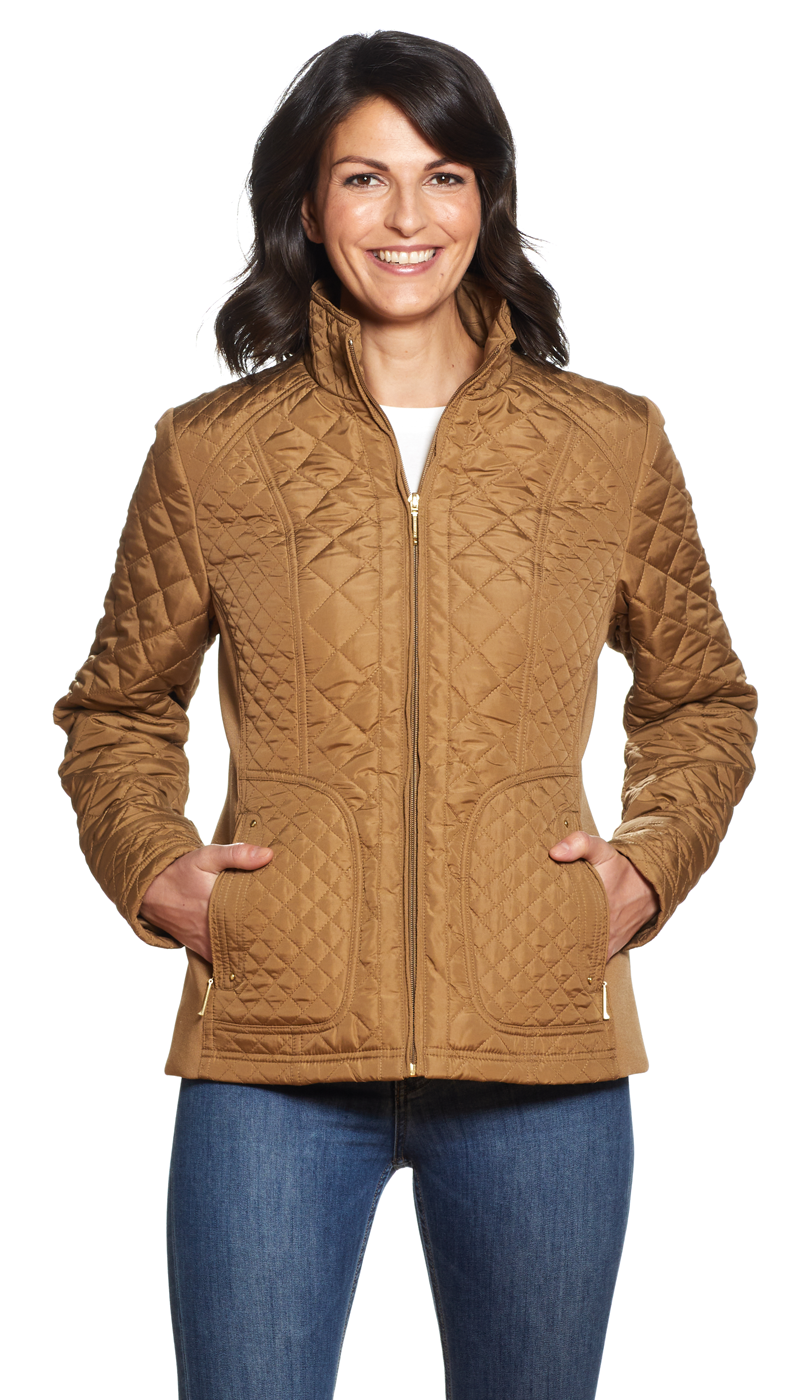 QUILTED JACKET WITH SIDE STRETCH