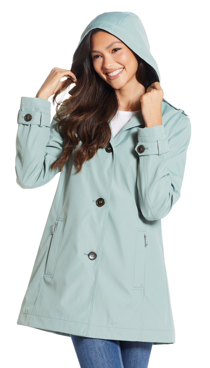 BUTTON FRONT A-LINE TOPPER