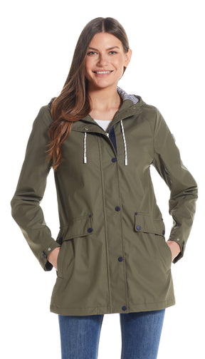 HOODED RAIN SLICKER - LIGHT WEIGHT