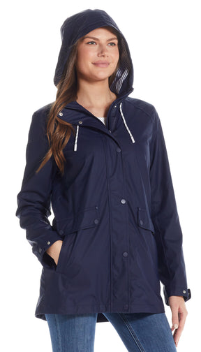HOODED RAIN SLICKER - LIGHT WEIGHT