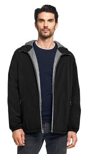 Weatherproof Men's Lightweight Hooded Ultra Stretch Water Resistant Windbreaker Jacket